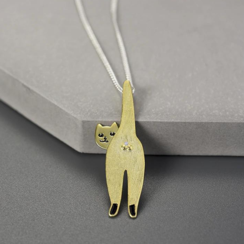 Colar de Prata 925 - Funny Cat - Image 6