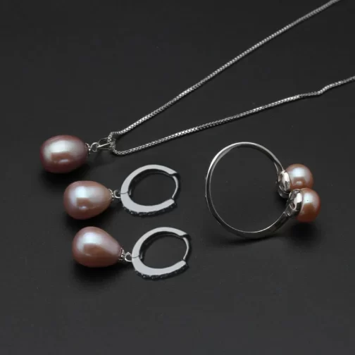 Conjunto Pérolas Naturais e Prata 925 Dulce Clean - Image 6