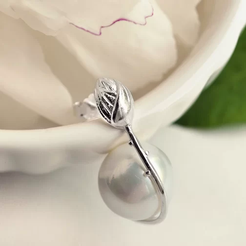 Brincos Prata 925 Com Pérolas Madrepérola - Image 3