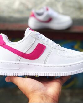 Tênis Feminino Casual Duck Low – Branco e Pink